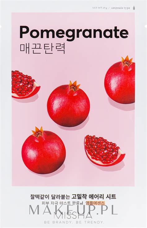 Missha Airy Fit Pomegranate Sheet Mask Maska do twarzy w płachcie z