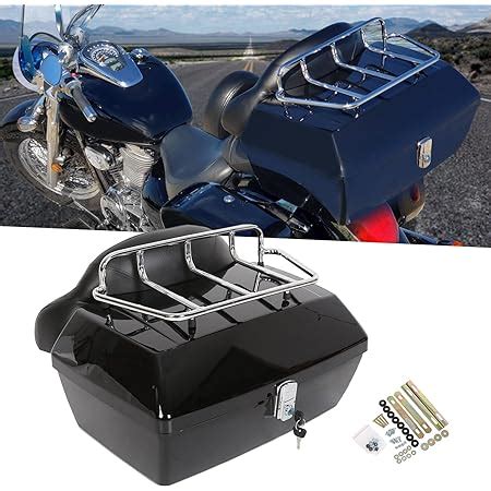 Amazon Ego Bike Black Motorcycle Trunk Tour Pack Luggage