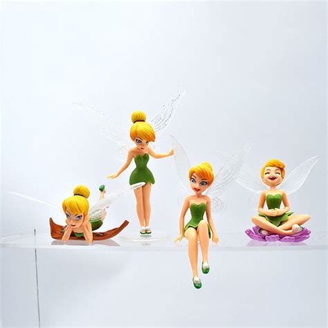 4 9cm 4pcs Lot Disney Princess Tinkerbell Tinker Bell Faery Fairy Elf