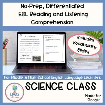 Science For ESL Students By Leutz Of Love Teachers Pay Teachers