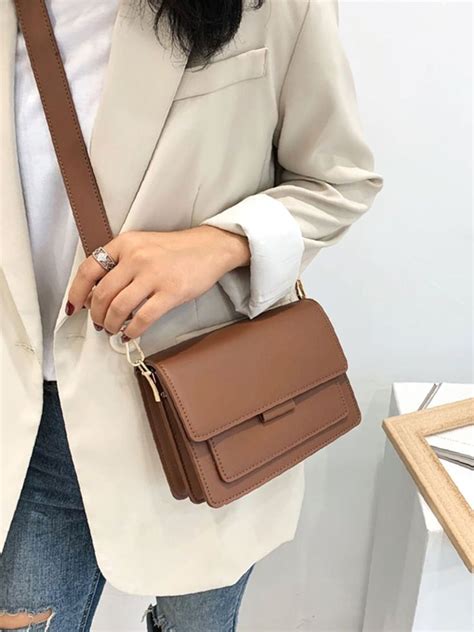 Bag For Love Stitch Detail Flap Square Bag Women Crossbody Square Bag Bags Women My