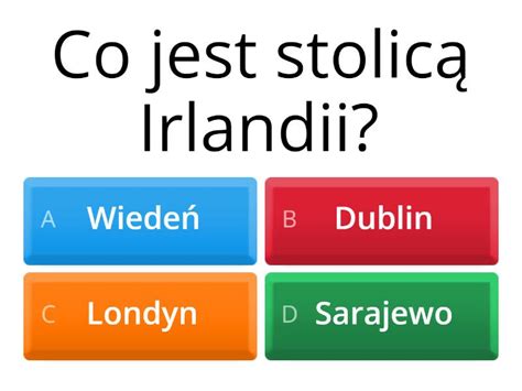 Stolice Europy Quiz