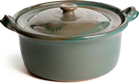 Ancient Cookware Mexican Clay Pot Large Green Nepal Ubuy