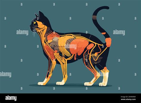 Cat Anatomy Vector Illustration Stock Vector Image And Art Alamy