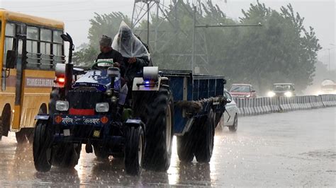 Parts Of Haryana And Punjab Receive Light Rain Aqi Levels Slightly