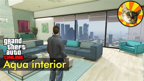 Aqua Interior Penthouse Suite Eclipse Towers Gta Online Youtube