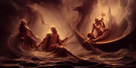 Charon The Ferryman Of Hades By Rolf Armstrong And Stable Diffusion