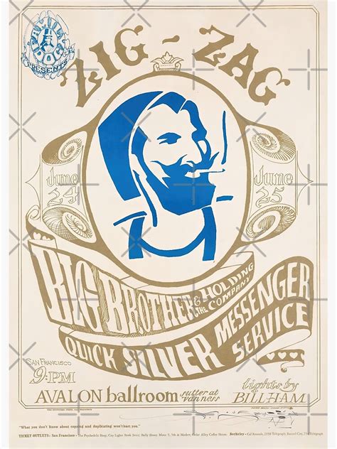 Zig Zag Rolling Papers Logo On Quicksilver Concert Poster Original