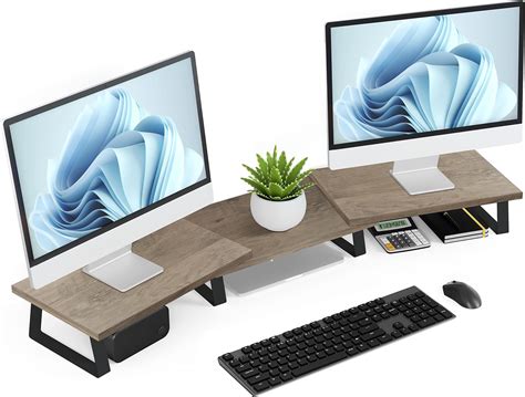 Aothia Large Dual Monitor Stand Computer Monitor Stand