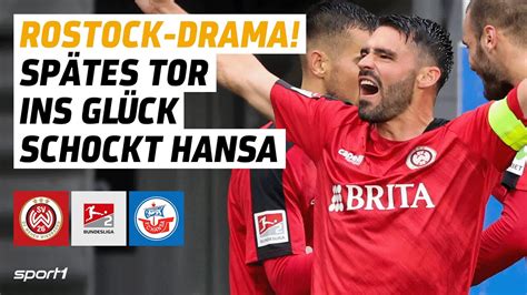 SV Wehen Wiesbaden Hansa Rostock 2 Bundesliga Tore Und Highlights