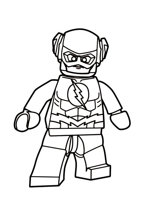 Lego Flash Coloring Pages