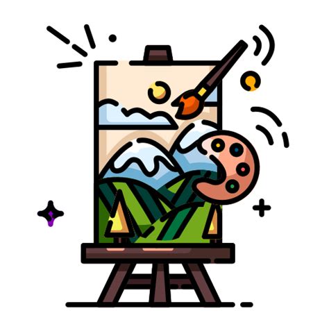 Paint Generic Outline Color Icon