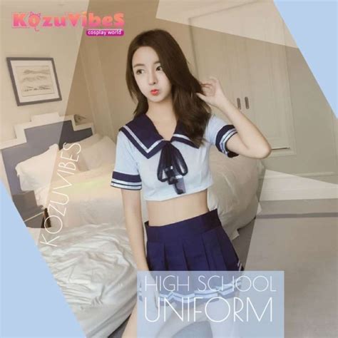 Jual Kozuvibes Cosplay Sexy Uniform Seragam Murid Sekolah Student Angie