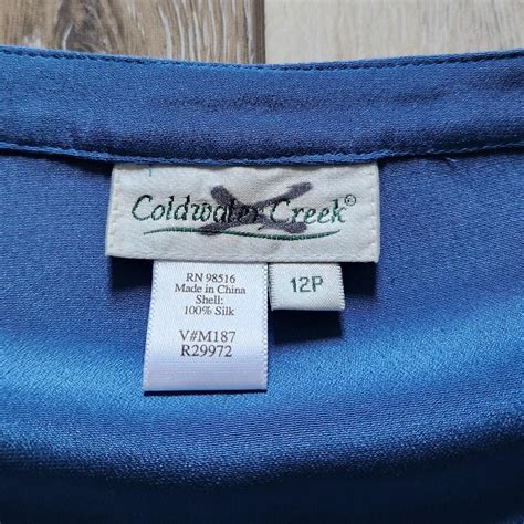 Coldwater Creek Women S Blue Blouse Depop