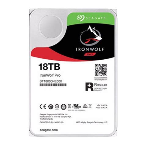 希捷seagate 酷狼pro 18tb 7200转 256mb缓存 Sata接口 Cmr垂直技术 网络存储 Nas硬盘 五年质保三年换新