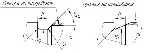 Канавки для выхода шлифовального круга (источник ГОСТ 8820-69)