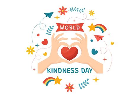 Premium Vector Happy World Kindness Day Illustration On November 13 With Earth And Love For