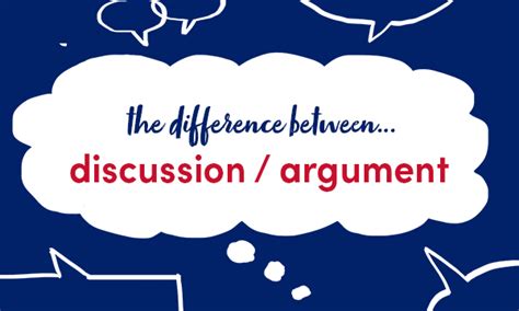 Whats The Difference Between Discussion And Argument Collins