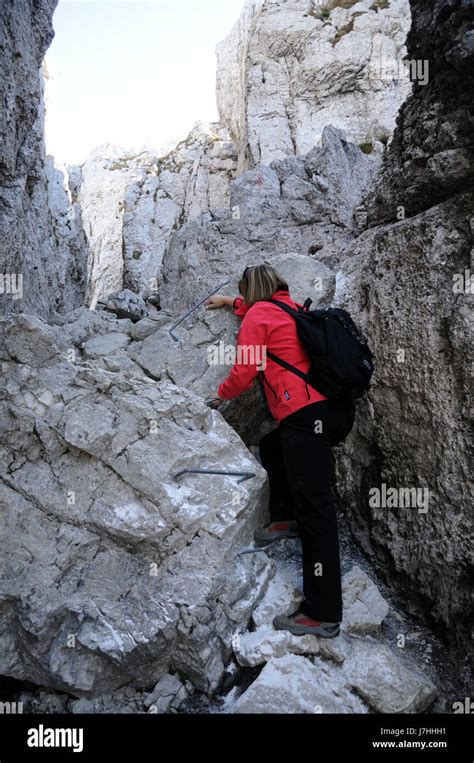 Ascent Of Kampenwand Stock Photo Alamy