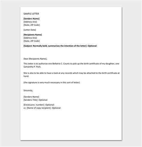 26 Authorization Letter Examples And Templates Free