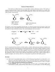 Nitration Of Methyl Benzoate Mechanism Procedure And Yield Course Hero