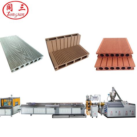 Pe Wpc Wood Powder Waste Plastic Composite Decking Tray Profile