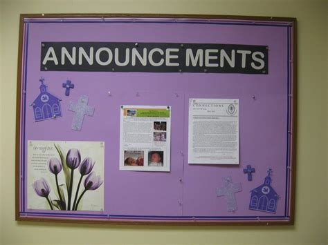 Bulletin Board Announcement Template