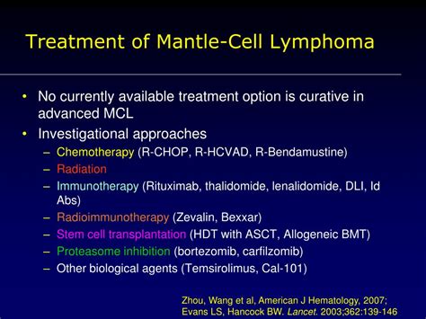 Ppt Mantle Cell Lymphoma From Bench To Clinic Powerpoint