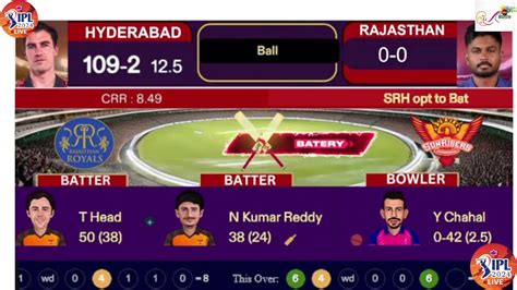 Ipl Live Srh Vs Rr Live Ipl Live Th Match Sunrisers Hyderabad