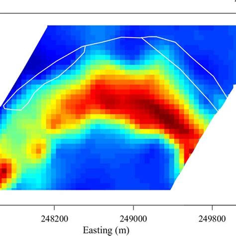 The Map Of Rtp Total Magnetic Field In The Selected Area The Outlines