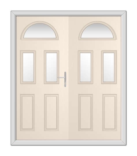 Cream Winslow 3 Composite French Door 48mm Timber Core