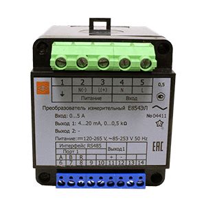 Е854ЭЛ преобразователь измерительный переменного тока и напряжения ...