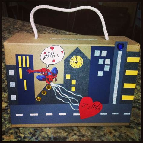 Spiderman Valentines Box Boys Valentines Boxes Valentines T Box