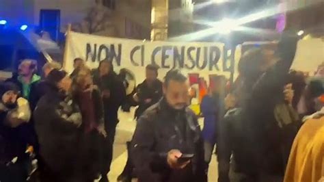 La Manifestazione Pro Palestina Sotto La Sede Rai Di Milano Video