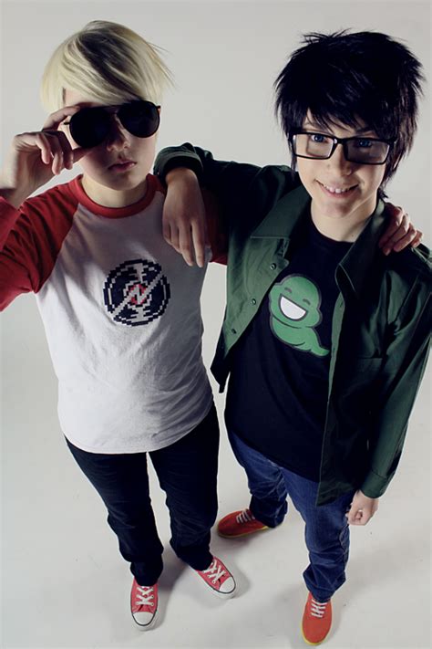 Mspa Booru Arm Around Shoulder Cosplay Dave Strider High Angle John S Vriska Outfit John