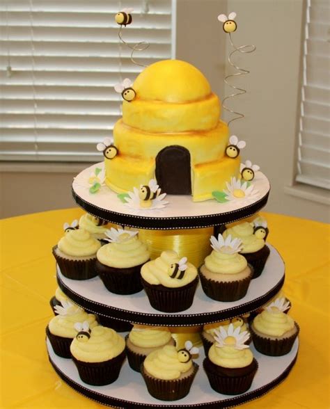 Bumble Bee Cupcake Tower Cupcakes Bee Cakes Bee Cupcakes Bumble