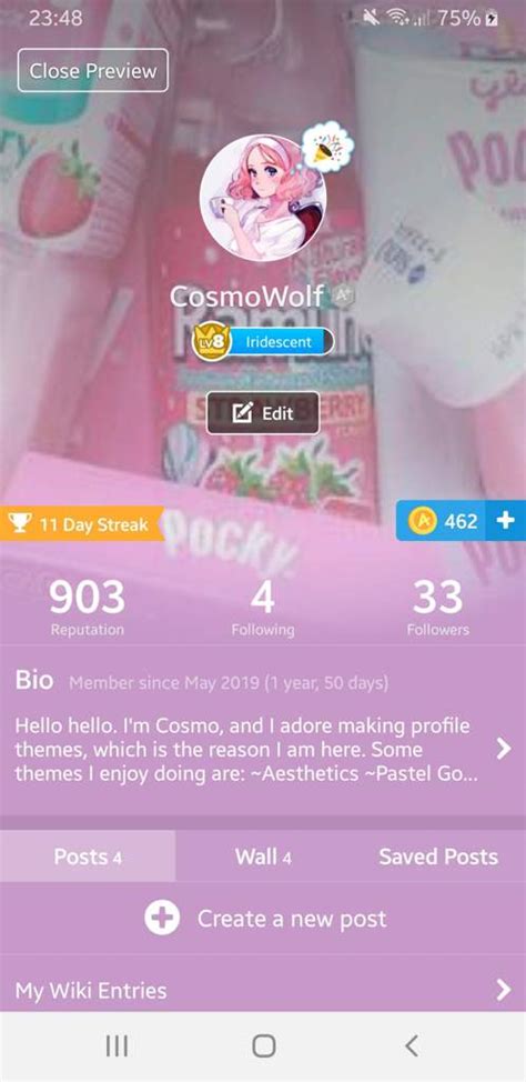 Profile Aesthetic Templates And Stuff Amino