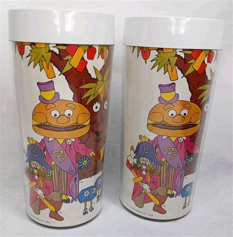 2 Vintage McDonalds Insulated 12Oz Tumbler Collector Cups 1978 EBay