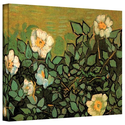 Charlton Home 'Wild Roses' by Vincent Van Gogh Painting Print on Canvas ...