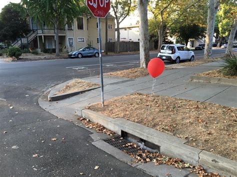 Who S The Wise Guy Who Tied A Red Ballon To Our Sewer Grate Scrolller