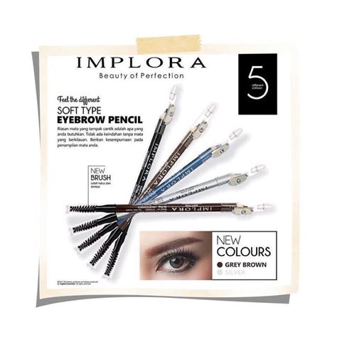 Jual PENSIL ALIS IMPLORA PENSIL ALIS IMPLORA EYEBROW PENCIL 2IN1