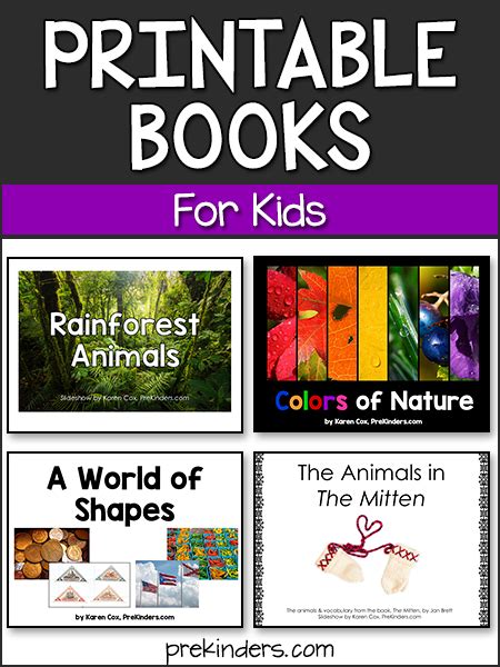 Printable Books For Your Classroom Library Prekinders Preschool