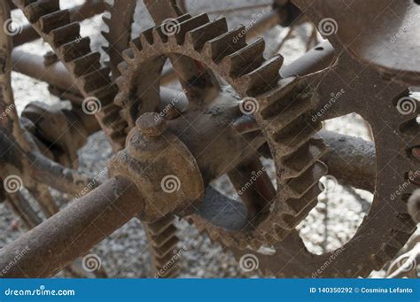 industrial gears stock photo image  abstract