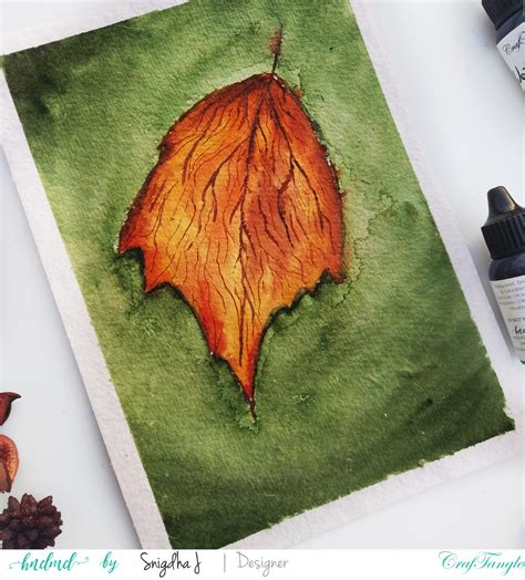 Beautiful Autumn Leaf Watercolor Tutorial - HNDMD Blog