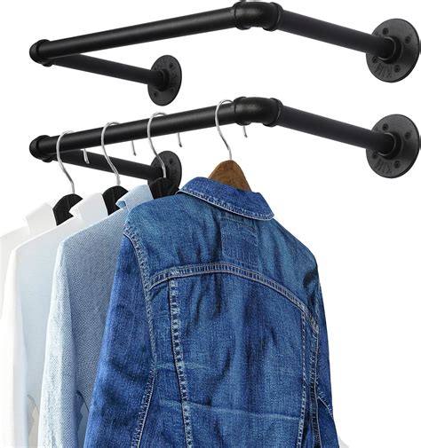 Amazon Oropy Industrial Pipe Clothes Rack Set Of Heavy