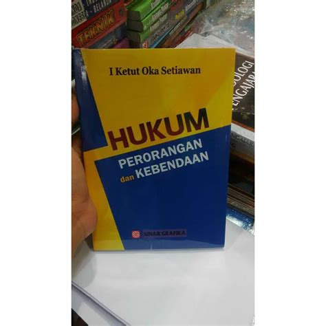 Jual Hukum Perorangan Dan Kebendaan I Ketut Oka Setiawan Shopee