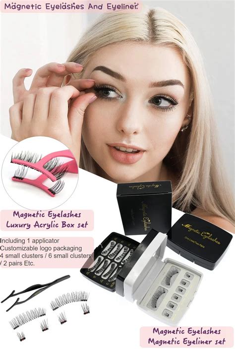 Multiple Pack Magnetic Lash Magnetic Lashes Without Liner Magnetic