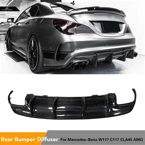 Car Rear Bumper Diffuser For Mercedes Benz Cla Class C117 W117 Sport