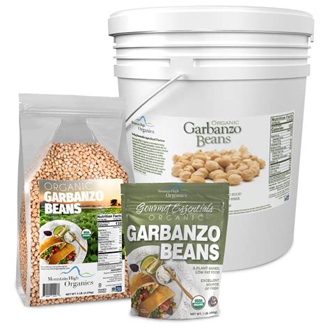 Organic Garbanzo Beans Chickpeas Mountain High Organics