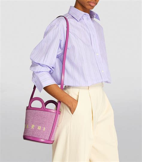 Marni Purple Mini Tropicalia Top Handle Bag Harrods Uk